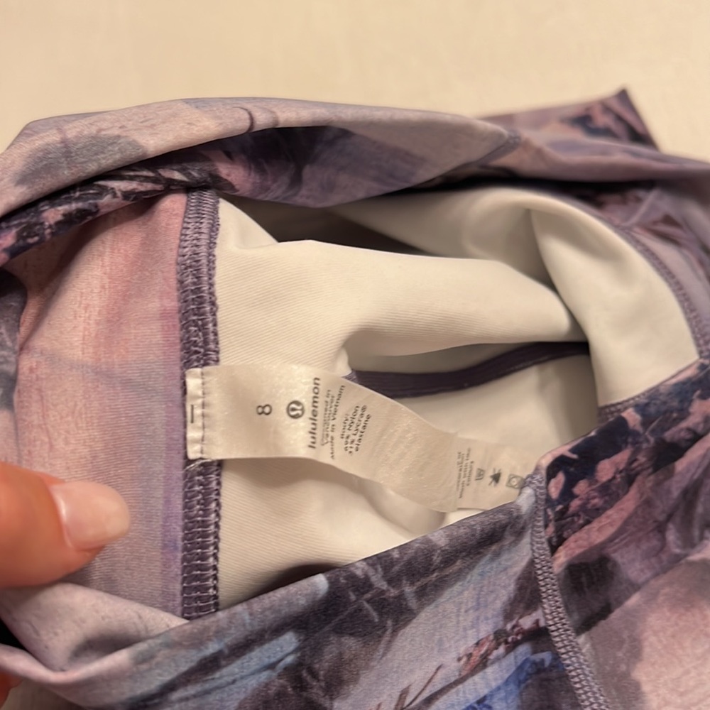34. Lululemon Wunder Under HR Crop 23” Sunrise Silhouette Multi - Picture 5 of 5